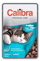 Calibra Cat  kapsa Premium Adult Trout & Salmon 100g + Množstevní sleva MEGAVÝPRODEJ 5 +1 zdarma