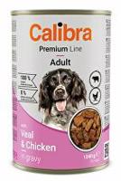 Calibra Dog Premium konz. with Veal&Chicken 1240g + Množstevní sleva Sleva 15% 5 + 1 zdarma