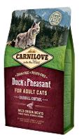 Carnilove Cat Duck&Pheasant Adult Hairball Contr 6kg sleva + Churu ZDARMA