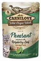 Carnilove Cat Pouch Pheasant & Raspberry Leaves 85g + Množstevní sleva 5 + 1 ZDARMA