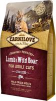 Carnilove steril. lamb wild boar for adult cat 2kg