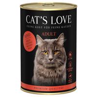 Cat's Love 12 x 400 g – výhodné balení - čisté hovězí