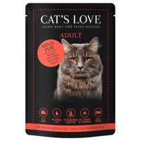 Cat's Love 12 x 85 g - čisté hovězí
