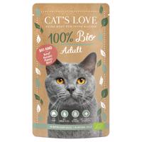 Cat's Love Bio 6 x 100 g - Bio hovězí