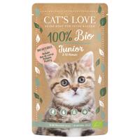 Cat's Love Bio 6 x 100 g - Junior Bio drůbeží