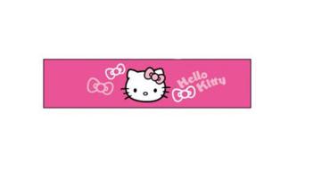 Čelenka s kočičkou Hello Kitty - 5 vzorů Barva: růžová