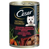 Cesar Natural Goodness, 12 x 400 g - 9 + 3 zdarma - hovězí (12 x 400 g)