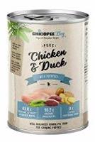 Chicopee Dog konz. Junior Pure Chicken&Duck 400g + Množstevní sleva Sleva 15%