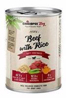 Chicopee Dog konz. Pure Beef with Rice 400g + Množstevní sleva Sleva 15%