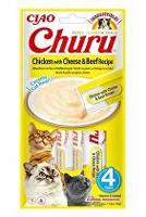Churu Cat Chicken with Beef & Cheese Recipe 4x14g + Množstevní sleva