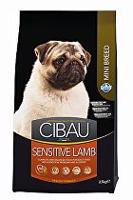 CIBAU Dog Adult Sensitive Lamb&Rice Mini 2,5kg sleva