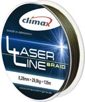 Climax šnůra 135m - Laser Braid Olive SB 6 vláken Variant: 135m 0,40mm / 44kg