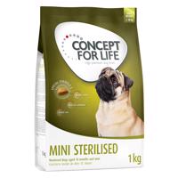 Concept for Life, 1 kg / 1,5 kg - 15 % sleva - Mini Sterilised (1 kg)