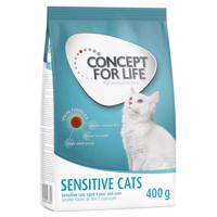 Concept for Life granule, 400 g - 35 % sleva!  - Sensitive Cats - Vylepšená receptura!