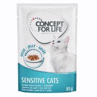 Concept for Life kapsičky, 48 x 85 g za skvělou cenu! - Sensitive Cats v želé