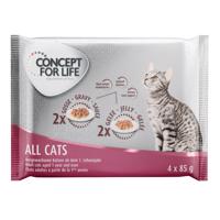 Concept for Life zkušební balení - 4 x 85 g  - All Cats