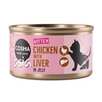Cosma Asia Kitten in Jelly 6 x 85 g - kuře s kuřecími játry
