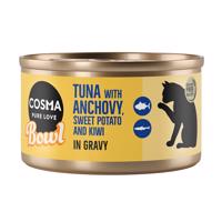 Cosma Bowl 24 x 80 g - výhodné balení - tuňák s ančovičkami