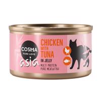 Cosma kapsičky, 6 x 100 g - 20 % sleva - Thai/Asia v želé 6 x 85 g Kuře s tuňákem v želé