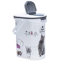 Curver zásobník na krmivo pro kočky - Design s obývacím pokojem: až 4 kg suchého krmiva (10 litrů)