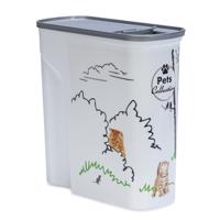 Curver zásobník na krmivo pro kočky - Design se zahradou: až 2,5 kg suchého krmiva (6 litrů)