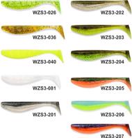 Dipované umělé nástrahy FishUP 8cm / 8ks Wizzle Shad 3 Variant: Barva: Green Pumpkin/Flo Chartreuse
