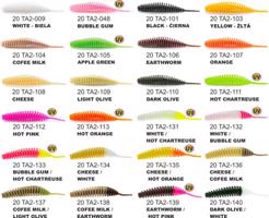 Dipované umělé nástrahy FishUP Tanta 51mm-2,0 "/ 9ks Variant: Barva: Bubble Gum / Hot Chartreuse