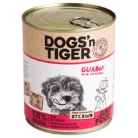 Dogs'n Tiger Adult 12 × 800 g - výhodné balení - hovězí a dýně