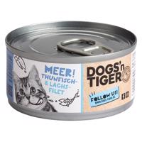 Dogs'n Tiger Cat Filet 24 × 70 g - výhodné balení - filety z tuňáka a lososa