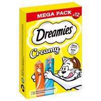 Dreamies Creamy Snacks kuřecí s lososem - Výhodné balení 84 × 10 g