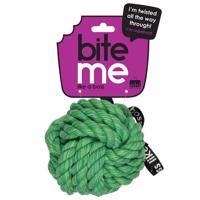 Ebi Bite Me – Ballin' míček z lana zelený Ø 12cm