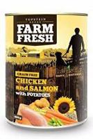 Farm Fresh Dog Chicken&Salmon with Potatoes konz 800g + Množstevní sleva Sleva 15%