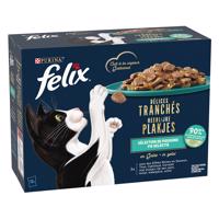 Felix Delicious Slices 12 x 80 g - Ocean Selection - losos, tuňák, treska, platýs