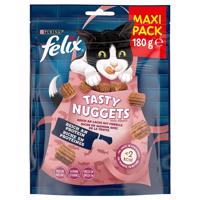 Felix snacky, 4 balení, 3 + 1 zdarma! - Tasty Nuggets s lososem a pstruhem (4 x 180 g)