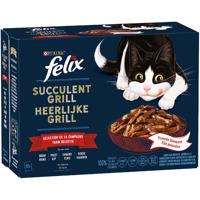 Felix "Tasty Shreds" kapsičky 12 x 80 g - lahodný výběr (hovězí, kuřecí, kachní, krocaní)
