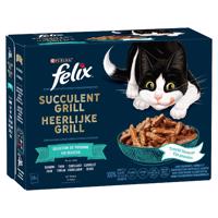 Felix "Tasty Shreds" kapsičky 12 x 80 g - lahodný výběr z ryb (losos, treska, tuňák, platýs)