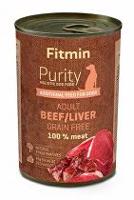 Fitmin dog Purity tin konzerva beef&liver 400g + Množstevní sleva Sleva 15%
