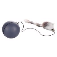 Flamingo hračka pro kočky míček s myší - 1 kus