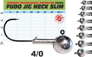 FUDO JIG PROFI Slim s nálitkem 4/0 balení 5ks Variant: Hmotnost: 20g / 3ks