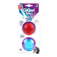 GiGwi Ball míček M, 2ks/ karta, pískající