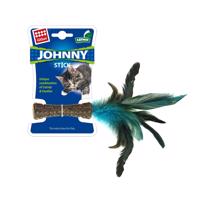 GiGwi Johnny Stick Catnip s modrými peříčky