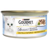 Gourmet Diamant 24 x 85 g vlhkého krmiva pro kočky - Filé s přírodním kuřecím masem