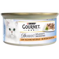 Gourmet Diamant 24 x 85 g vlhkého krmiva pro kočky - Filety s přírodním krůtím masem