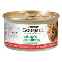 Gourmet Nature's Creations 24 × 85 g – výhodné balení - hovězí s hráškem a mrkví