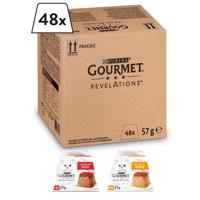 GOURMET Revelations Mousse hovězí a kuře, 48 × 57 g