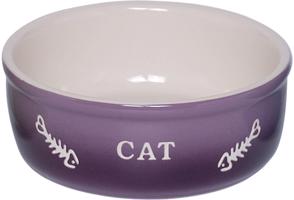 GRADIENT keramická miska pro kočky fialová 13,5x4,5cm/0,25l