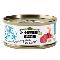 Greenwoods Delight filet z tuňáka s lososem 24 x 70 g
