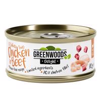 Greenwoods Delight kuřecí řízek s hovězím masem 6 x 70 g