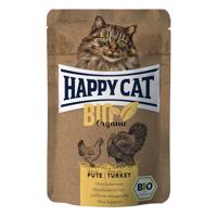 Happy Cat Bio Pouch kuře a krůta 12 × 85 g