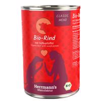 Herrmann's Bio-Menu 12 x 400 g - výhodné balení - bio hovězí s bio batáty